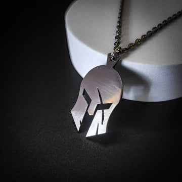 Spartan Helmet Metal Pendant