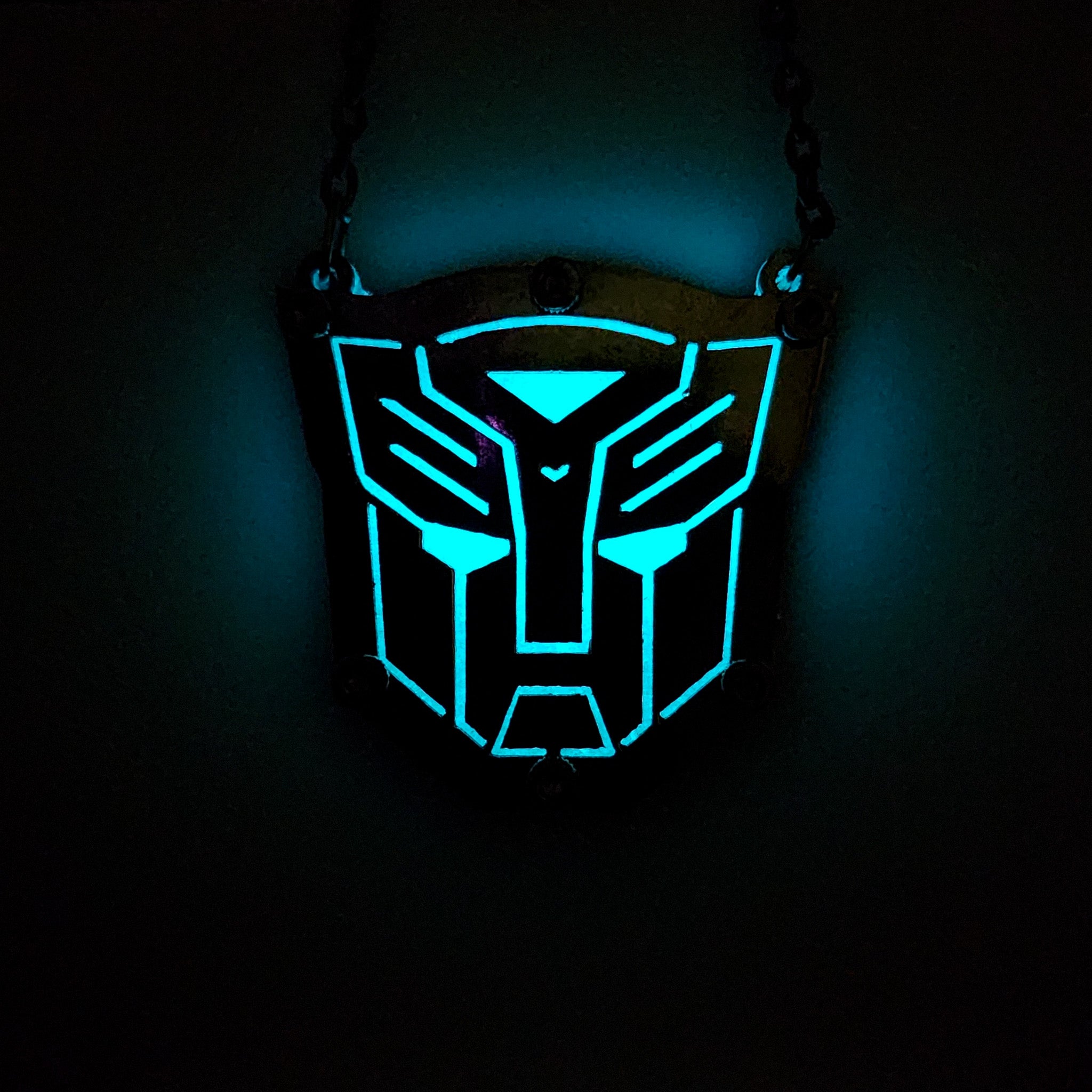 Transformers Inspired Night Glow Pendant With Metal Cover