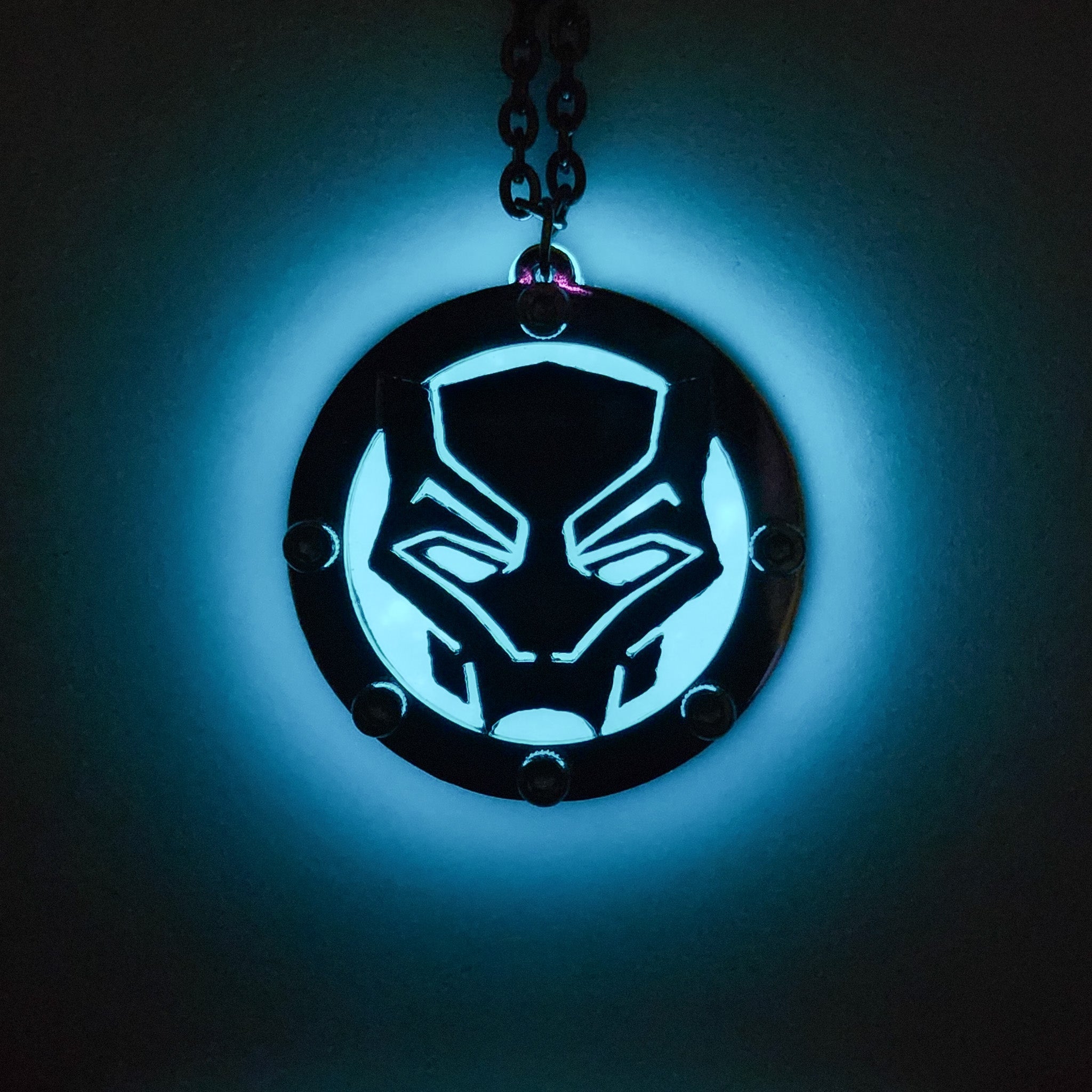 Marvel Superhero Black Panther Inspired Pendant