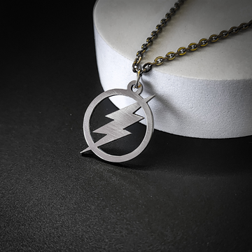 Lightning Thunderbolt Metal Pendant