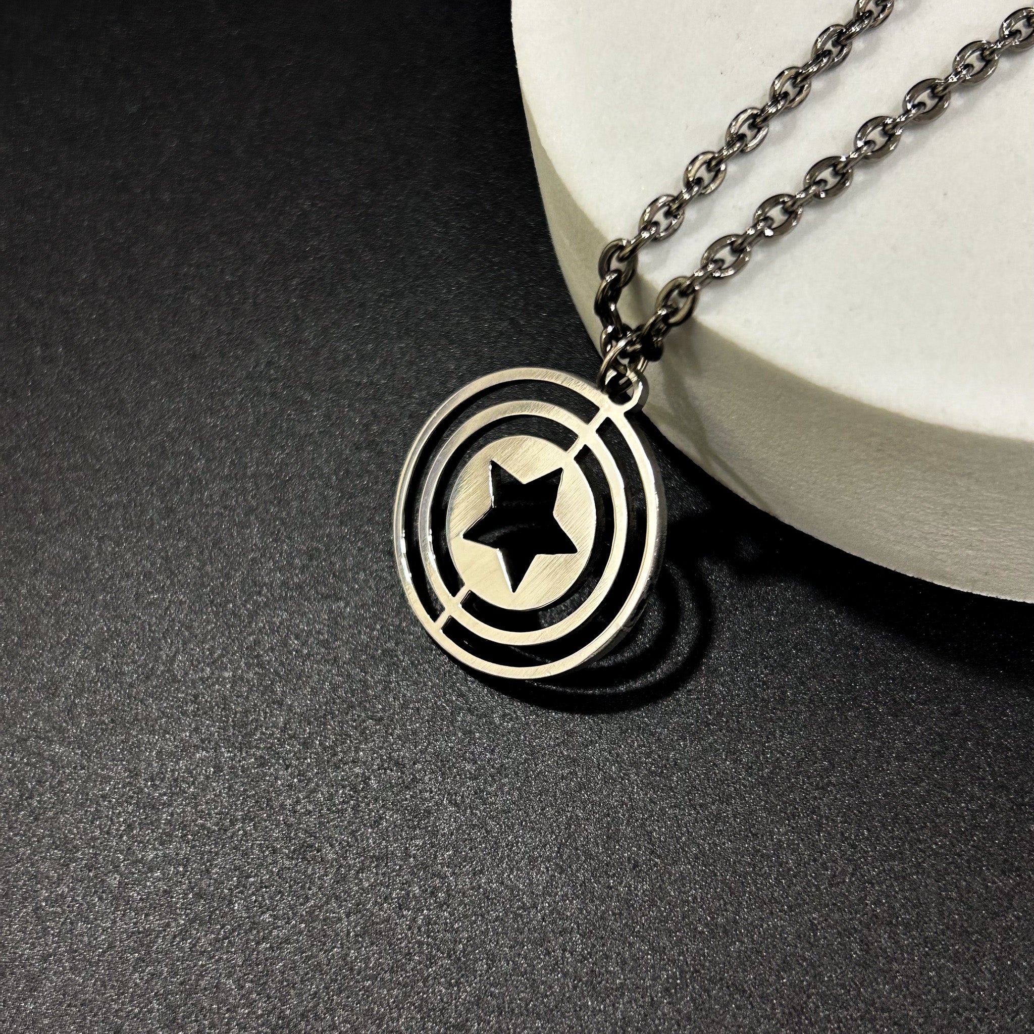 Marvel Inspired Captain America Pendant