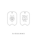 Geometrical Wolf Laser Engraved Stainless Steel Spirit Animal Men's Pendant | Six karma | India | Fashion 