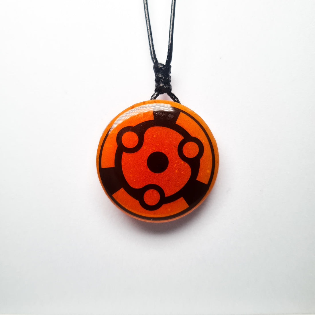 Naruto Inspired Madara's Mangekyou Sharingan Glow in Dark Resin Pendant