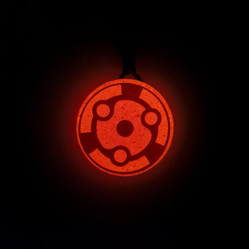 Naruto Inspired Madara's Mangekyou Sharingan Glow in Dark Resin Pendant