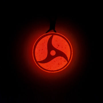 Naruto Inspired Itachi's Mangekyou Sharingan Glow in Dark Resin Pendant