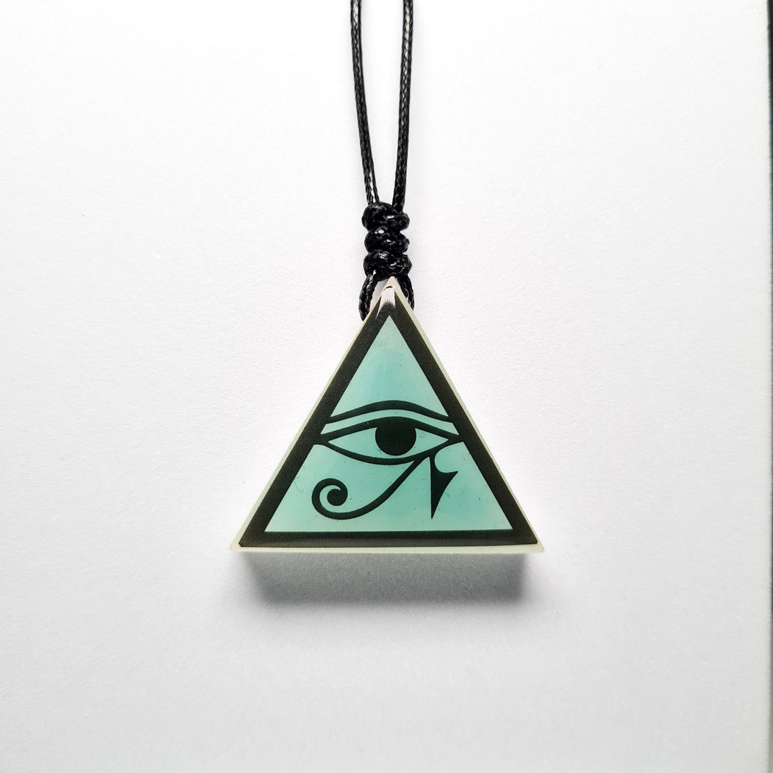 Eye of Horus Blue Glow in Dark Resin Handcrafted Pendant