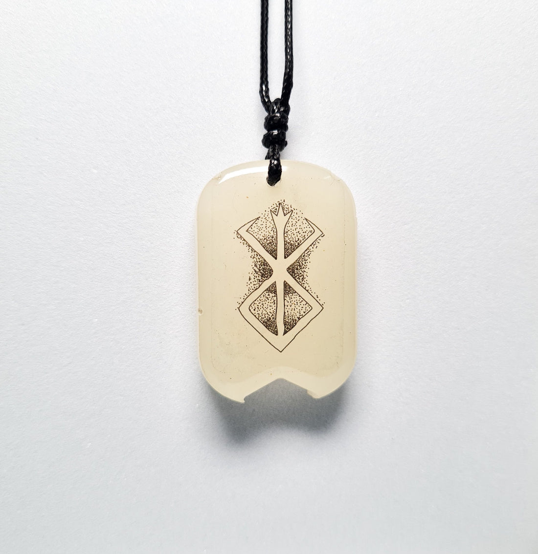 Berserker Vikings Blue Glow in Dark Resin Handcrafted Pendant