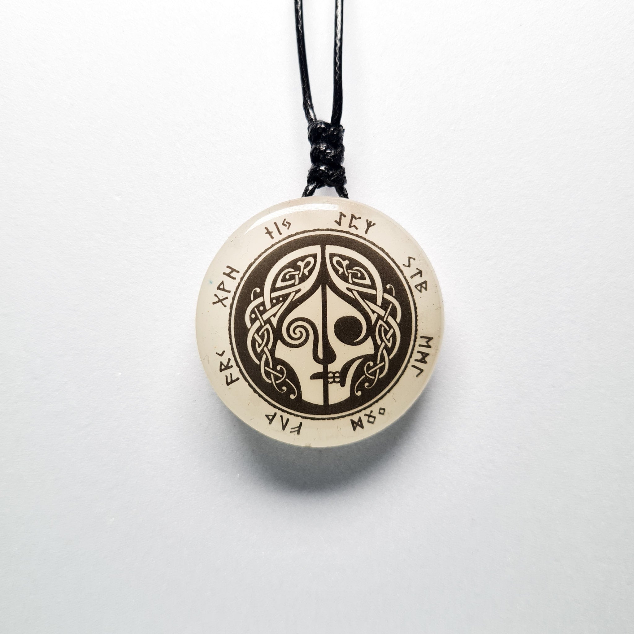 Hel (The Goddess of Death) Vikings Blue Glow in Dark Resin Handcrafted Pendant