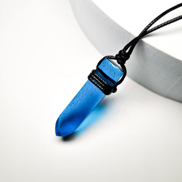 Blue Bullet Resin Handcrafted Unisex Pendant