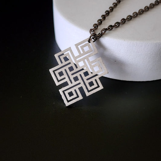 Endless Knot Karma Symbol Metal Pendant | Pendant | Six Karma | Endless knot | Karma Symbol