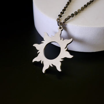 Sun Shaped Metal Pendant