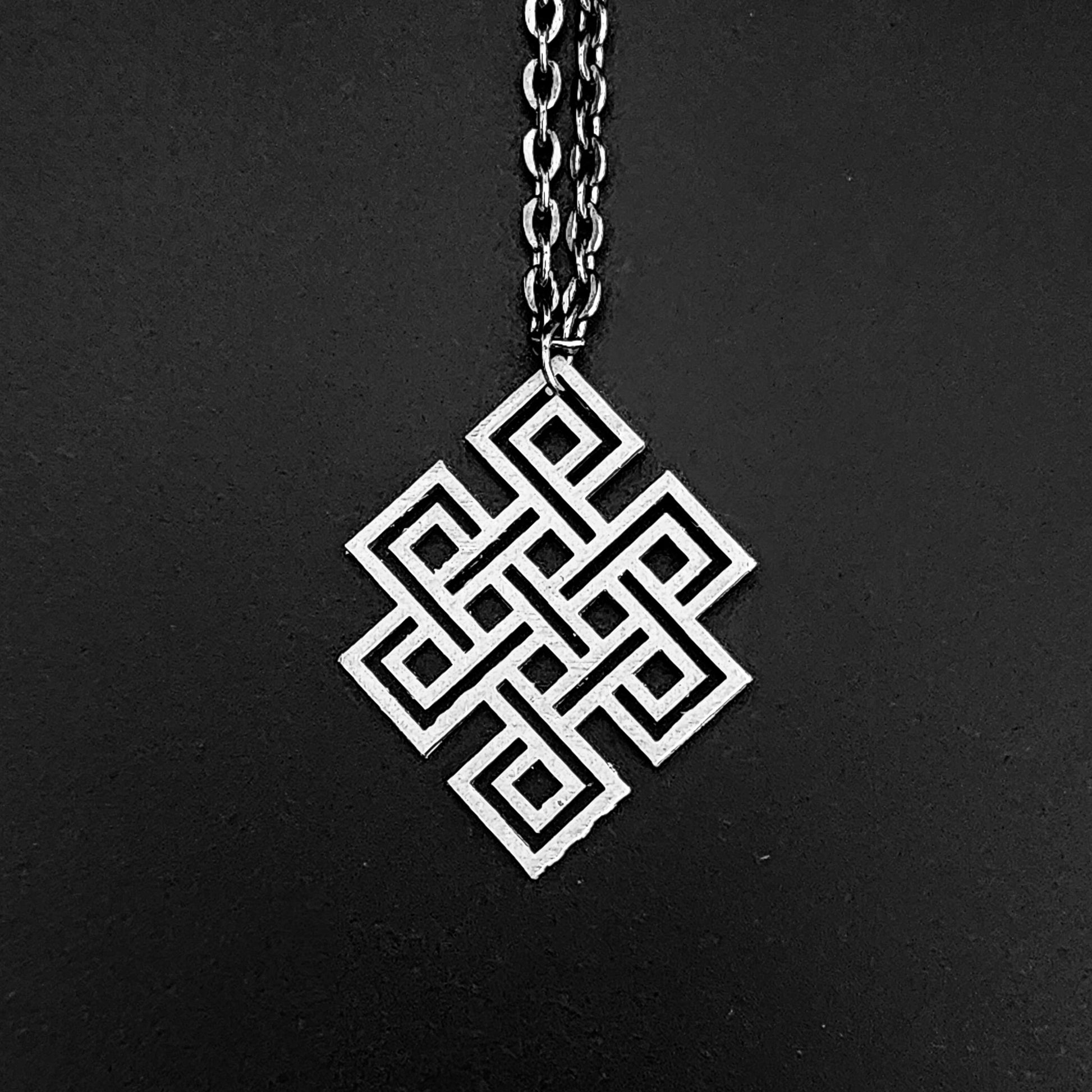 Endless Knot Karma Symbol Metal Pendant | Pendant | Six Karma | Endless knot | Karma Symbol