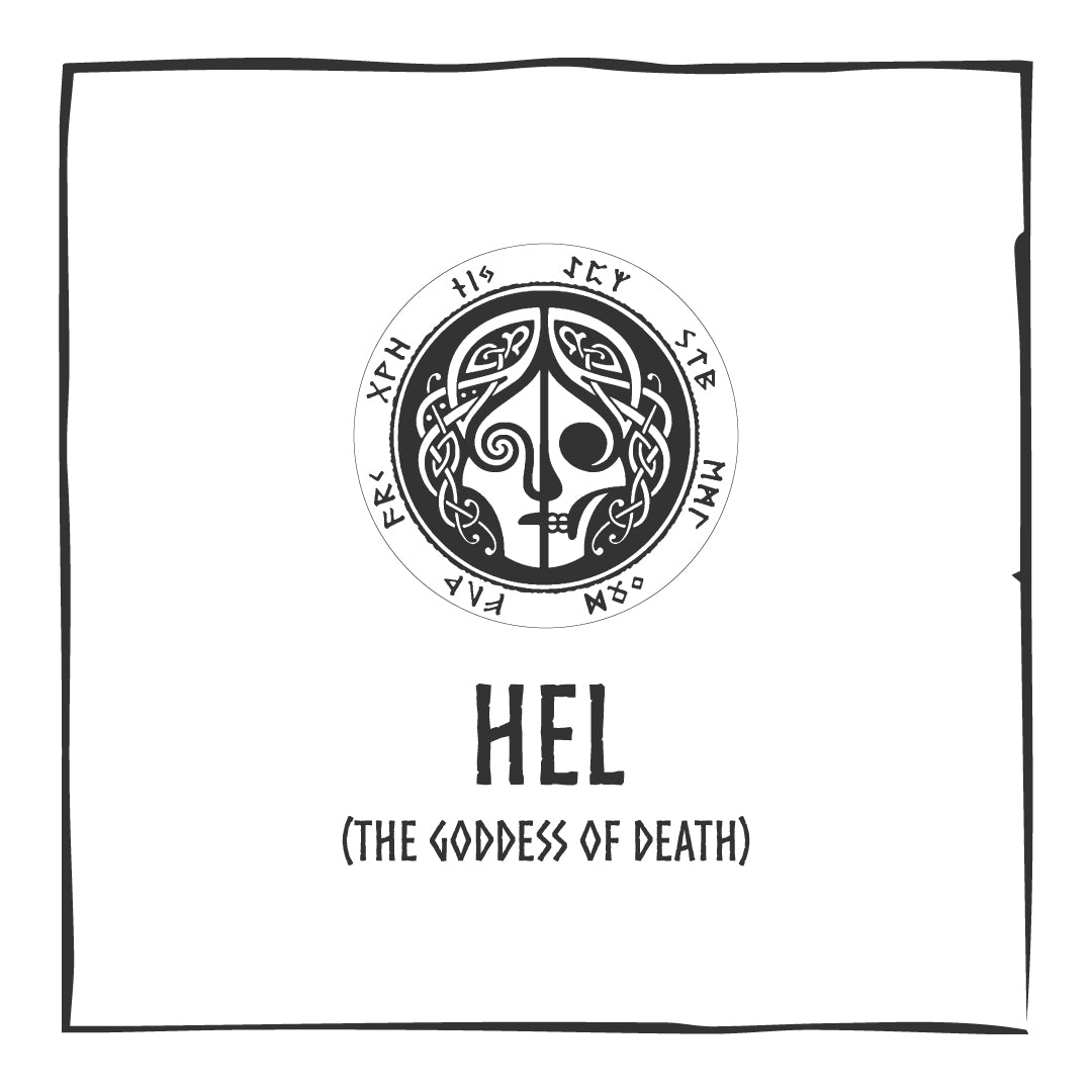 Hel (The Goddess of Death) Vikings Blue Glow in Dark Resin Handcrafted Pendant | Six Karma | India