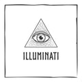 Illuminati Blue Glow in Dark Resin Handcrafted Pendant | Six Karma | India