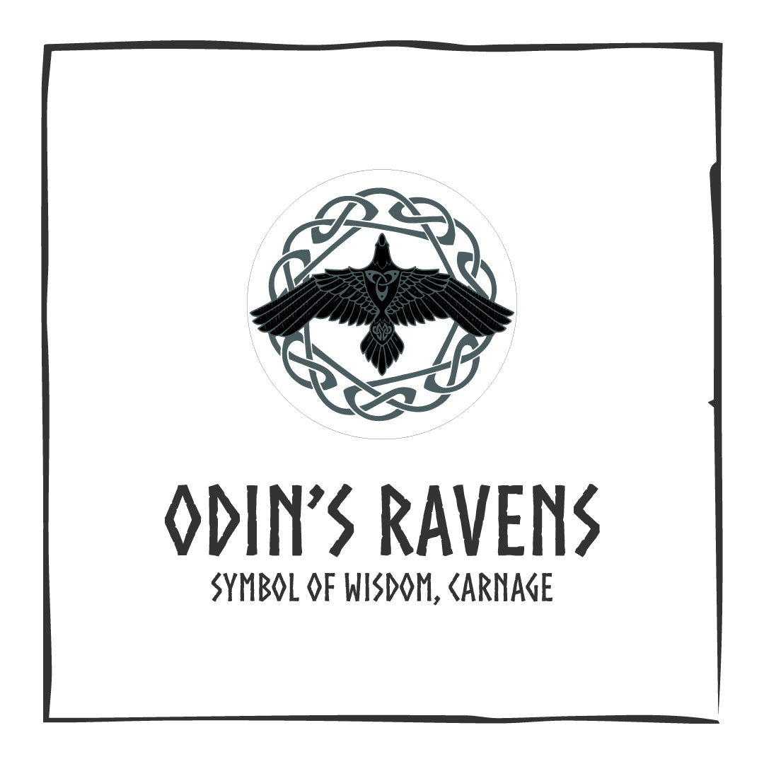 Odin’s Ravens Vikings Blue Glow in Dark Resin Handcrafted Pendant | Six Karma | India