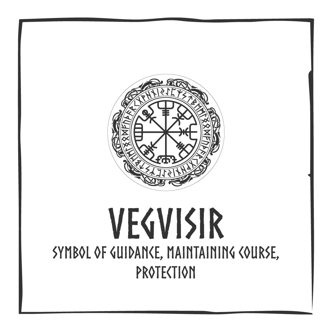 Vegvisir (Viking compass) Vikings Blue Glow in Dark Resin Handcrafted Pendant | Six Karma | India