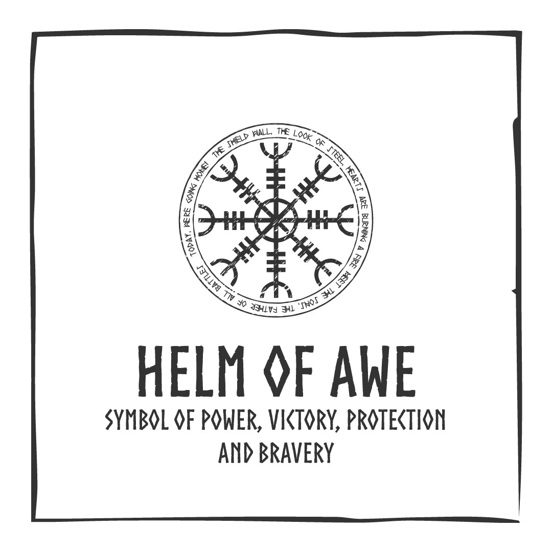 Helm of Awe Vikings Blue Glow in Dark Resin Handcrafted Pendant | Six Karma | India 