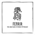 Fenrir Vikings Blue Glow in Dark Resin Handcrafted Pendant | Six Karma | India