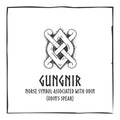 Gungnir Vikings Blue Glow in Dark Resin Handcrafted Pendant | Six Karma | India