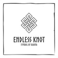 Endless Knot ( Karma Symbol ) Vikings Blue Glow in Dark Resin Handcrafted Pendant  | Six Karma | India