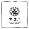 Valknut with Circular Border Vikings Blue Glow in Dark Resin Handcrafted Pendant | Six Karma | India